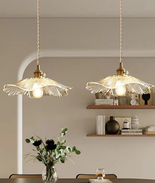 Tiffany Lotus Glass Pendant Light for Living Room S08