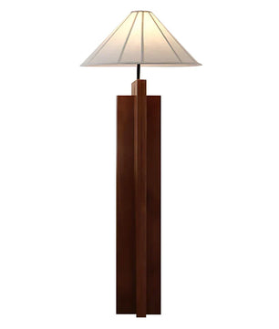 Meridian Crossbase Wood Floor Lamp