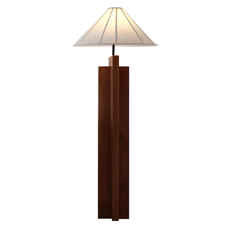 Meridian Crossbase Wood Floor Lamp