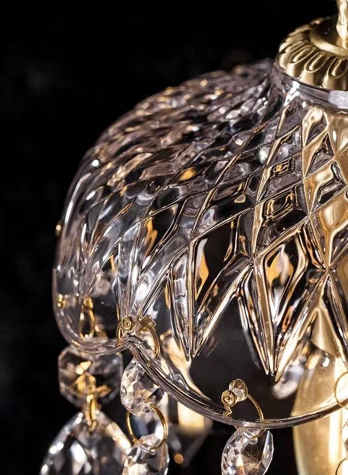 French crystal pendant lamp