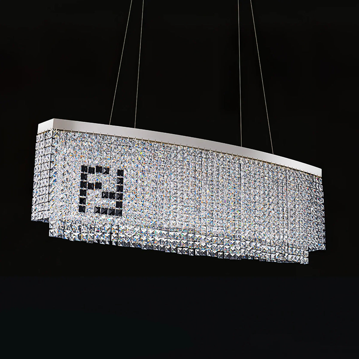 Liliana Rectangle Crystal Chandelier