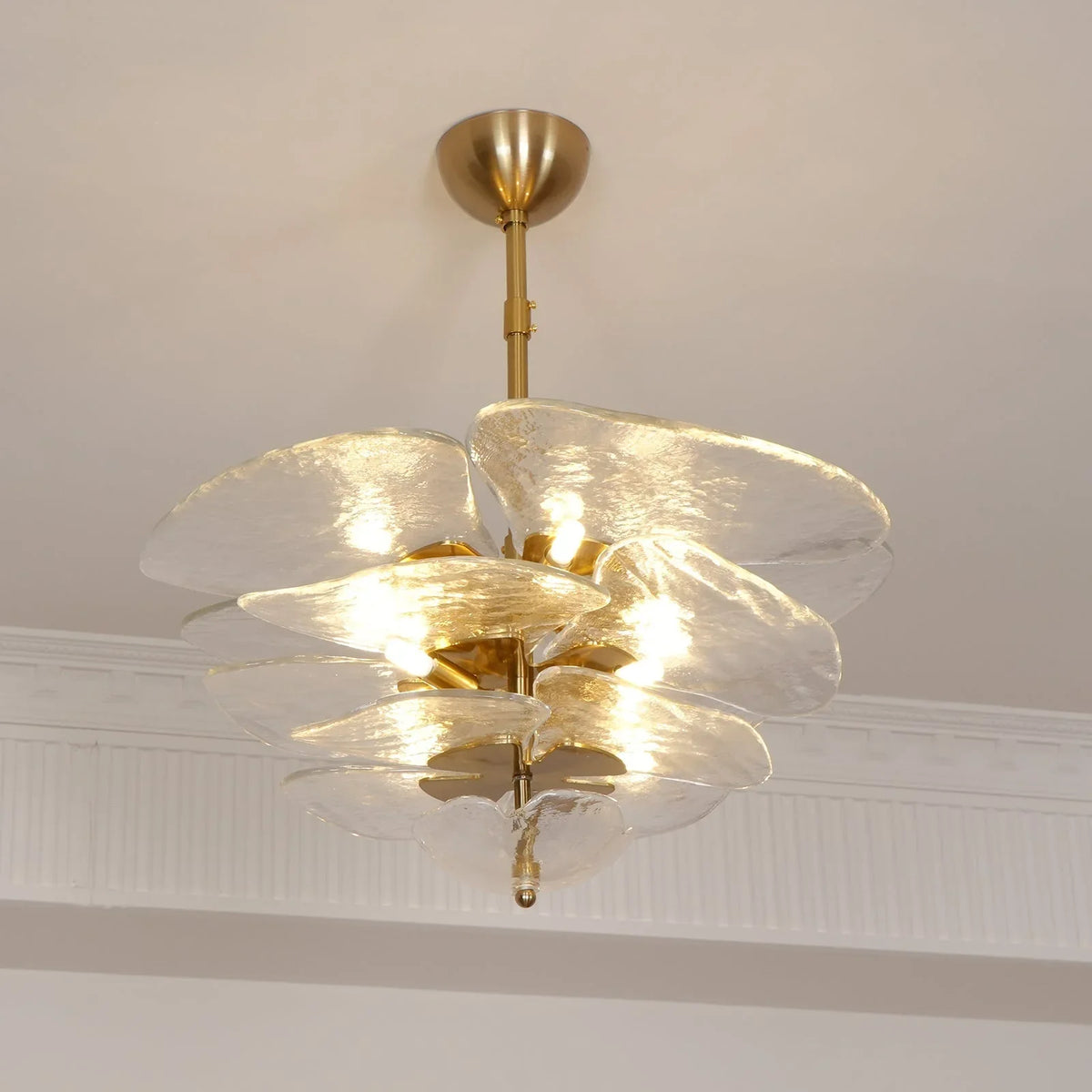 Lotus Leaf Murano Chandelier