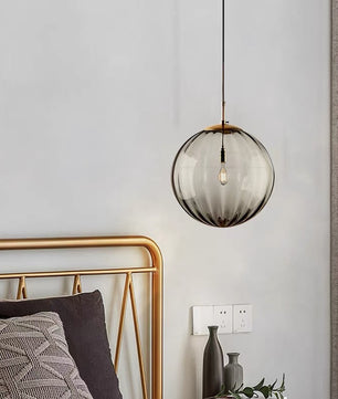 Nordic Water Pattern Glass Ball Pendant Light S96