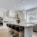 Moon Clear Glass Ball Pendant Light
