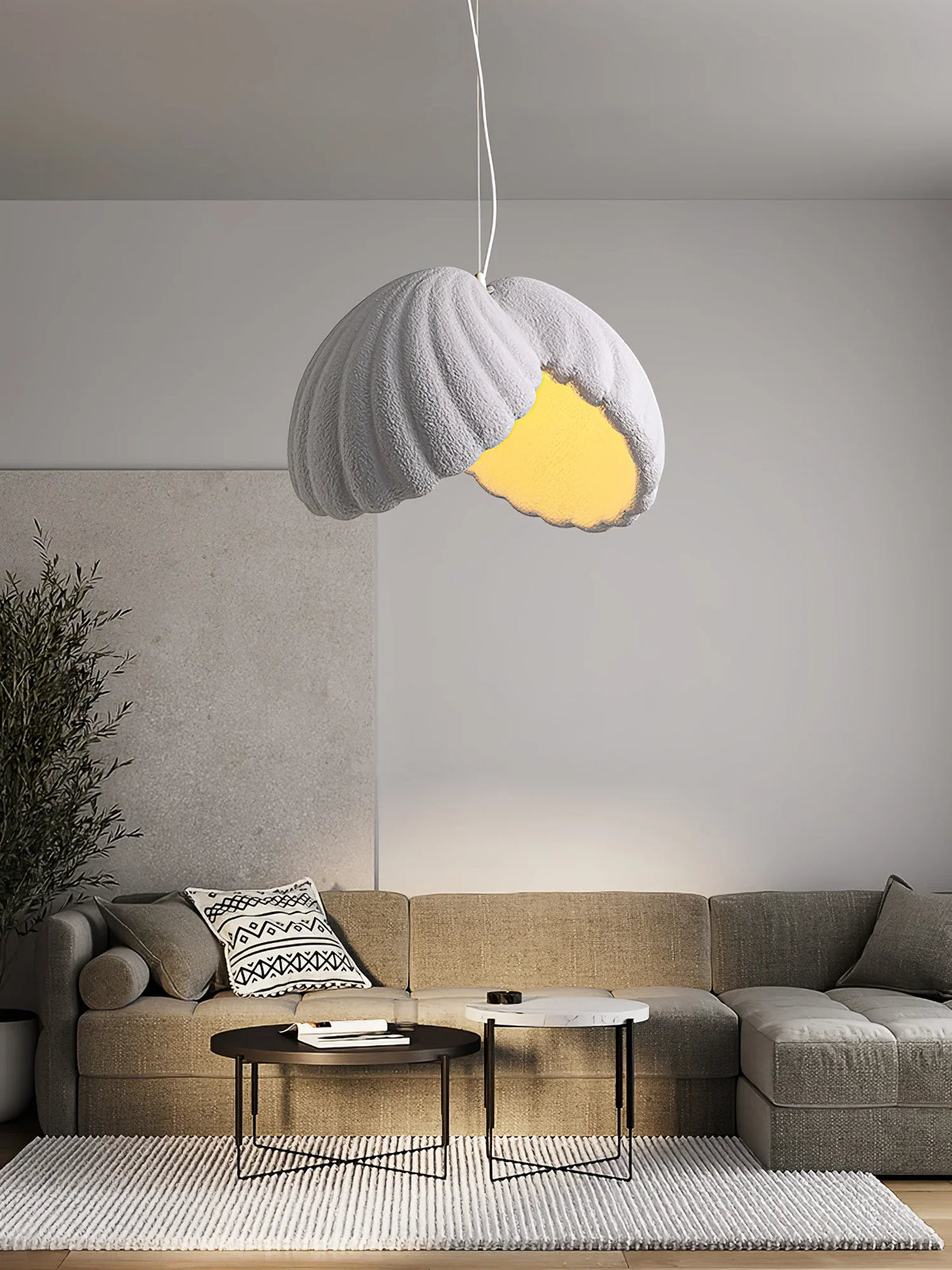 Wabi Sabi Resin Pendant Lamp