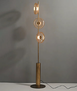 Glacier Crackle Glass Floor Lamp