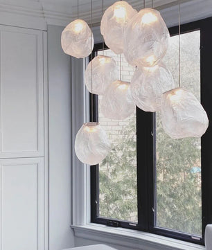 Liquid Glass Stone Pendant Light
