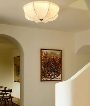 Orchid Fabric Ceiling Lamp