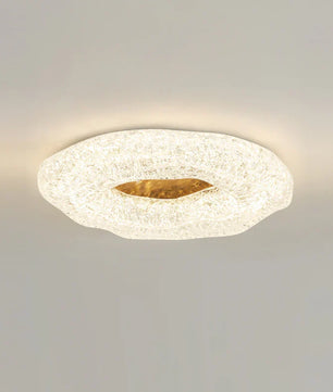 Glacial Pattern Resin Ceiling Light