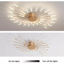 Sputnik Led Fireworks Flush Mount Ceiling Light S40