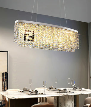 Liliana Rectangle Crystal Chandelier