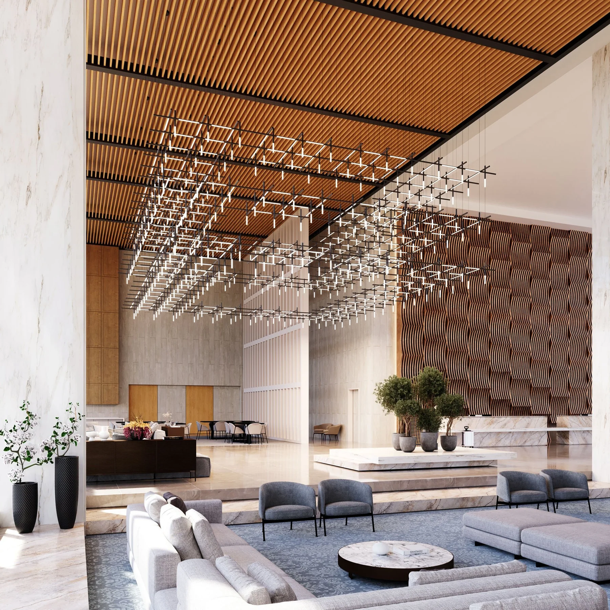 Geometric Linear Pendant Lights