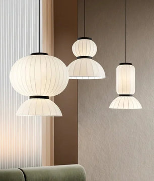 Mulberry Silk Lantern Pendant Light M433