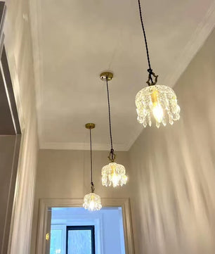 French crystal pendant lamp