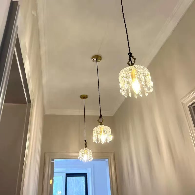 French crystal pendant lamp