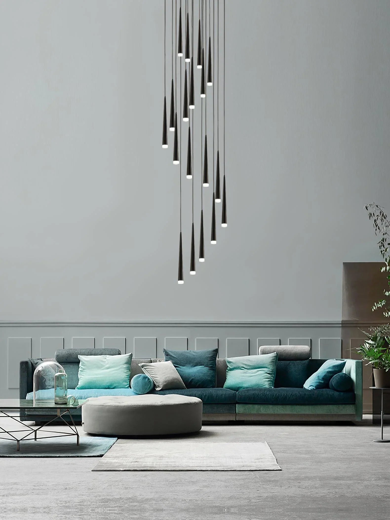 Slender Cone Chandelier