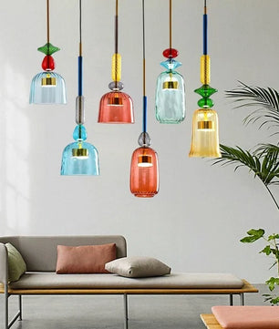 Nordic Macaron Lollipop Glass Pendant Lamp S118