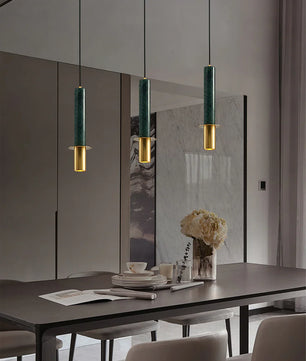 Marble Cylinder Pendant Light