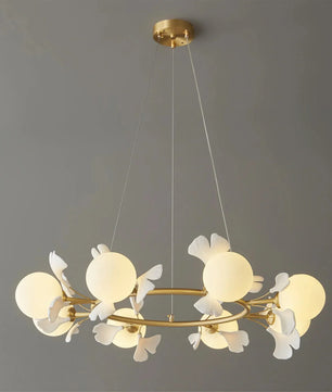 Allanie Gingko Round Chandelier