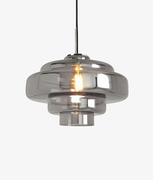 Tiered Glass Pendant Light