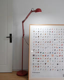 Kaiser Red Floor Lamp