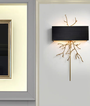 Brass Branch Wall Lamp