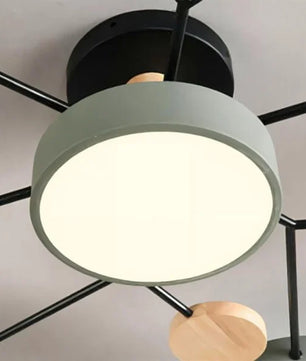 Nordic Branched Disc Metal Ceiling Lamp S117
