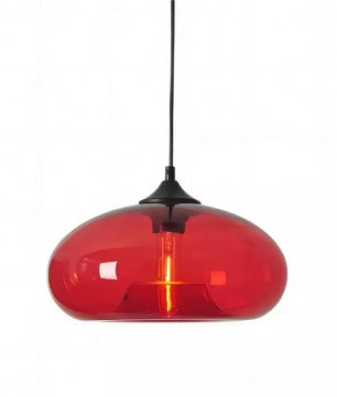 Doughnut glass pendant light