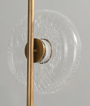 Glacier Crackle Glass Floor Lamp