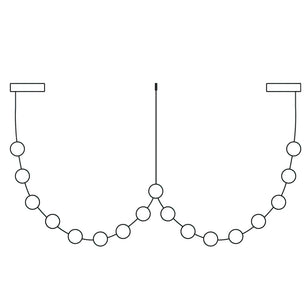 Curve Leather Chandelier