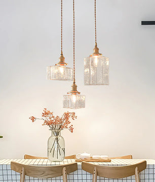 Jewel Glass Brass Pendant Light