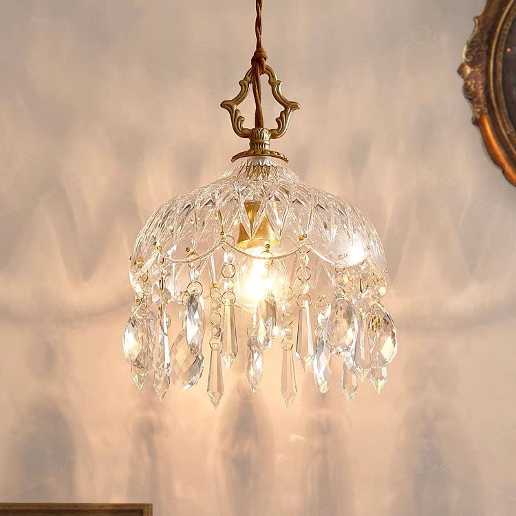French crystal pendant lamp