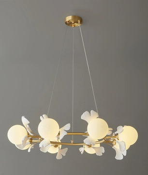 Allanie Gingko Round Chandelier