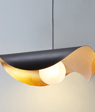 Curved Shell Pendant Light