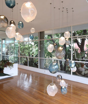 Liquid Glass Stone Pendant Light