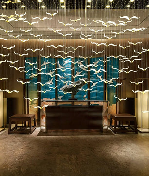 Large Seagull Chandelier