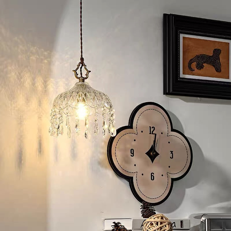French crystal pendant lamp