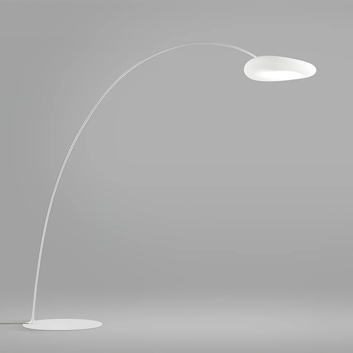 Mr Magoo Floor Lamp – Modern Minimalist Tall Standing Lamp for Living Room, Black & White