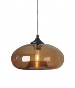 Doughnut glass pendant light