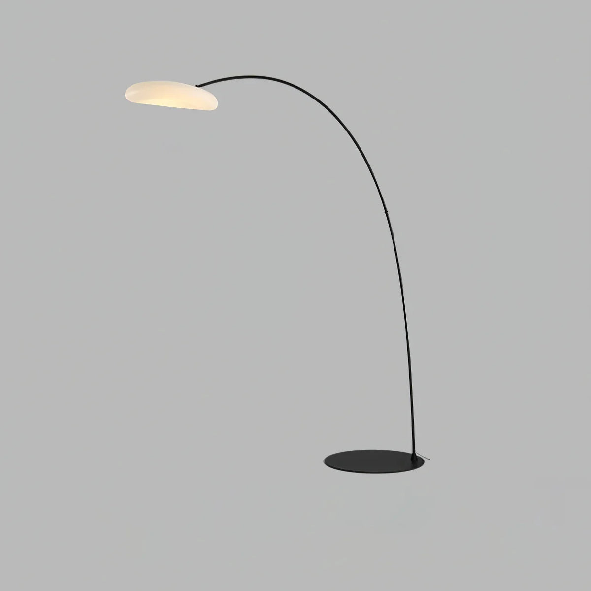 Mr Magoo Floor Lamp – Modern Minimalist Tall Standing Lamp for Living Room, Black & White