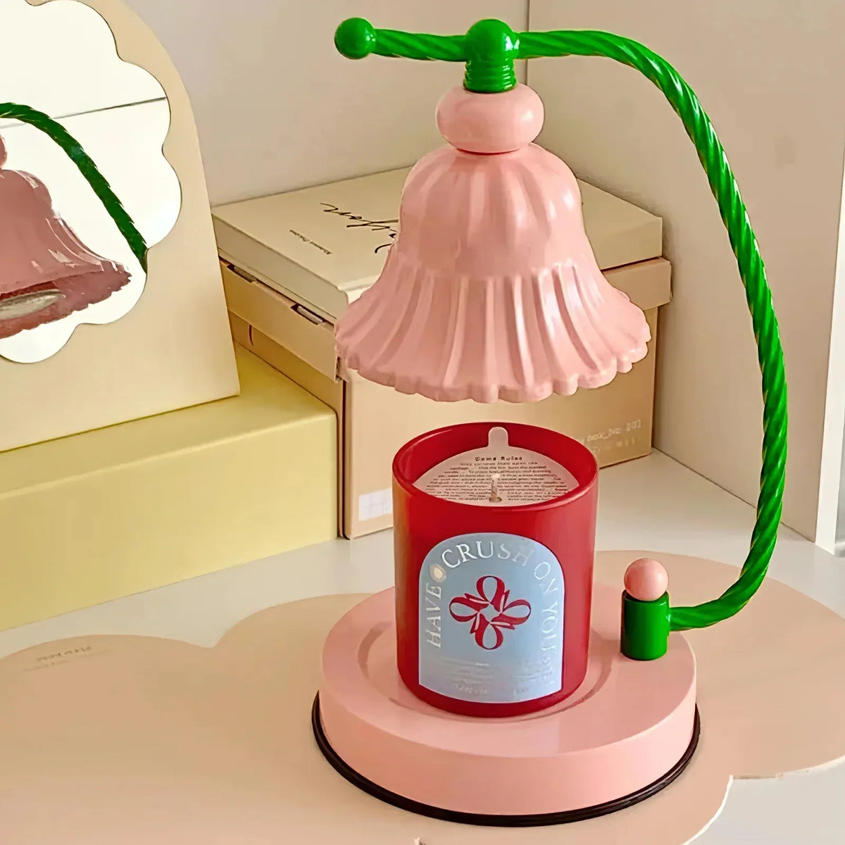 Pink Candle Warmer Lamp
