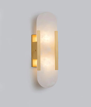 Geometric Harmony Alabaster Wall Lamp