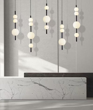 Vertical Glass Pendant Light
