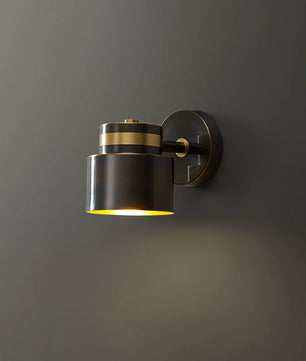 Brass Cylinder Wall Lamp