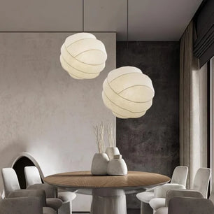 Wabi-Sabi Fiber Cocoon Pendant Lamp M400