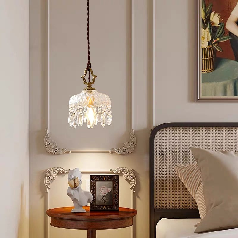 French crystal pendant lamp