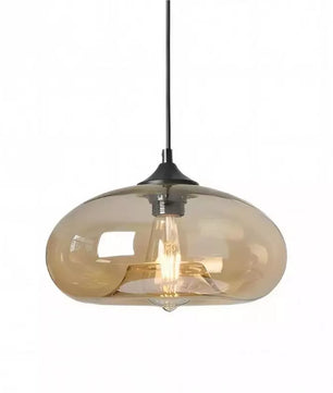 Doughnut glass pendant light