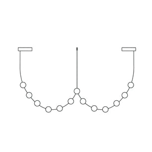 Curve Leather Chandelier
