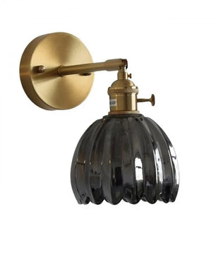 Retro Glass Flower Bud Tulip Wall Lamp S120