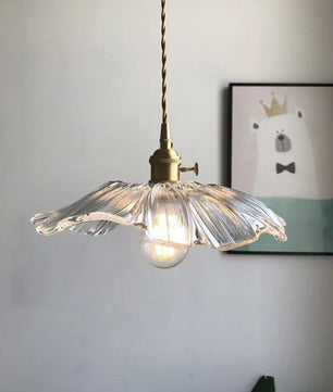 Tiffany Lotus Glass Pendant Light for Living Room S08